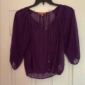 Sheer Purple Blouse